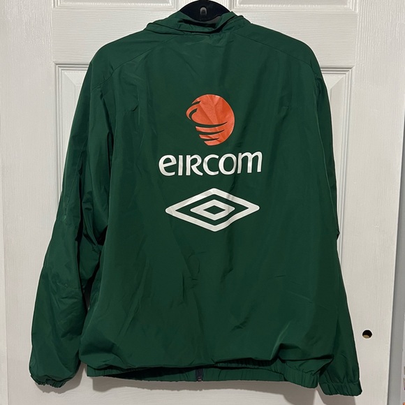 💗 Eircom - Ireland Green Zip Up Windbreaker Jacket‎ - Picture 8 of 9
